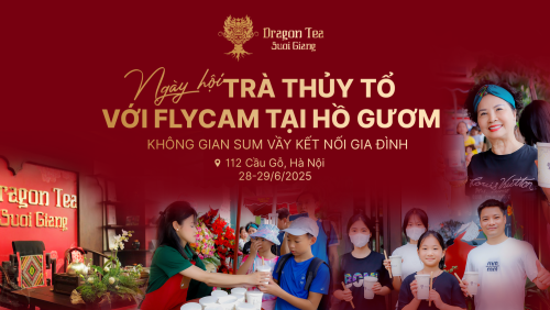 Trải nghiệm check-in bằng Flycam tại Lễ hội Trà sữa Thủy tổ giữa lòng phố cổ Hà Nội