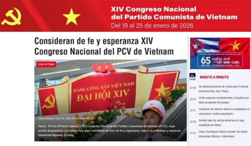 Đại hội Đảng lần thứ XIV thu hút sự quan tâm của các hãng thông tấn toàn cầu