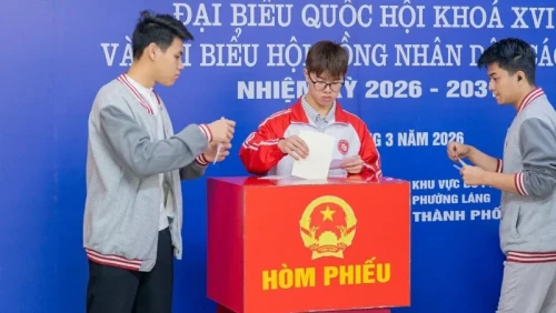 Sinh viên các trường đại học tại Hà Nội háo hức tham gia bầu cử